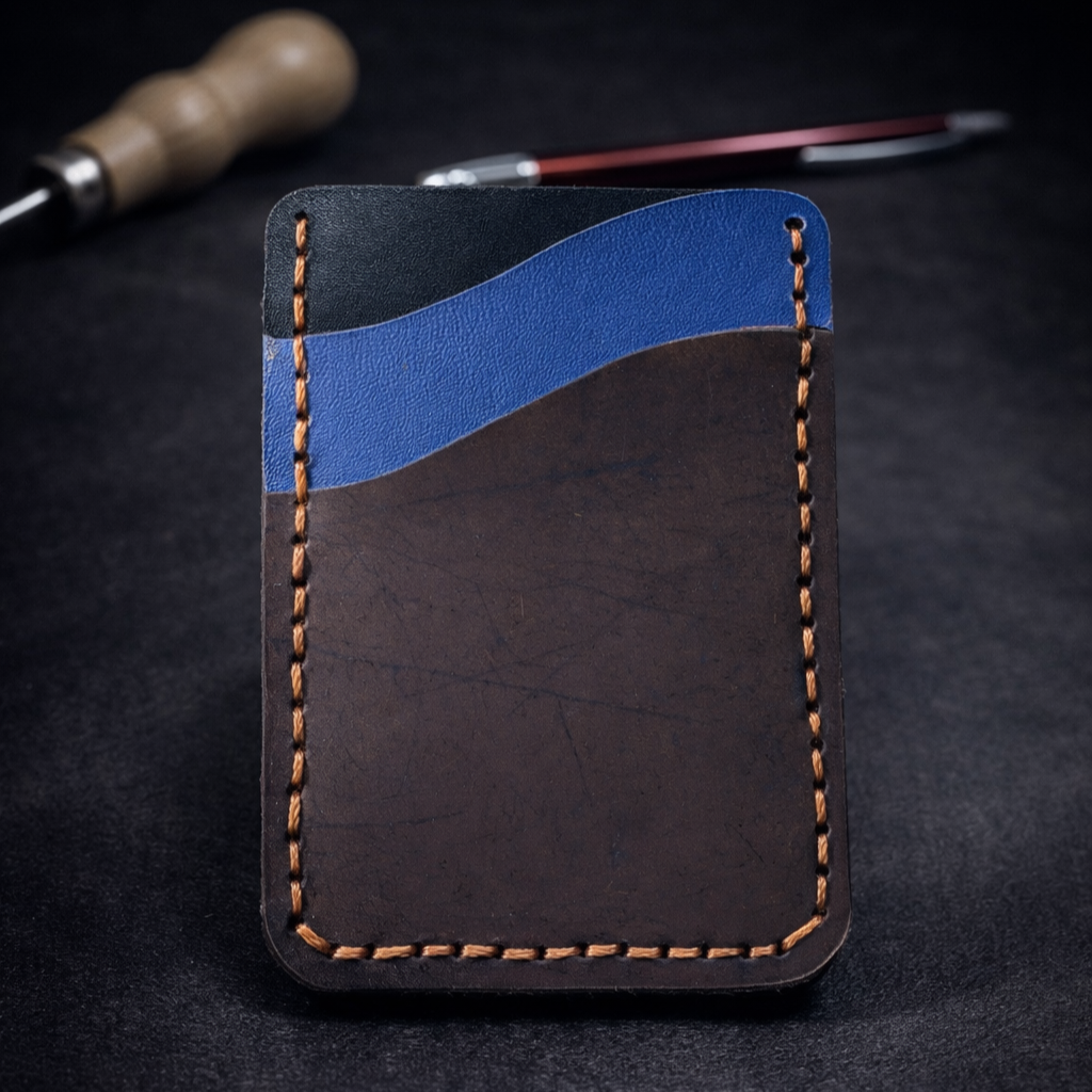 M01 Hand-Stitched Minimal Leather Cardholder
