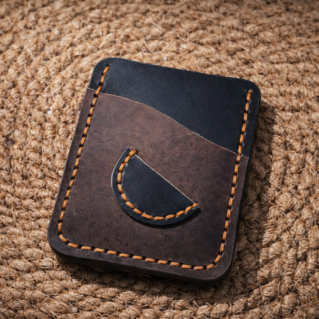 M01 Hand-Stitched Minimal Leather Cardholder